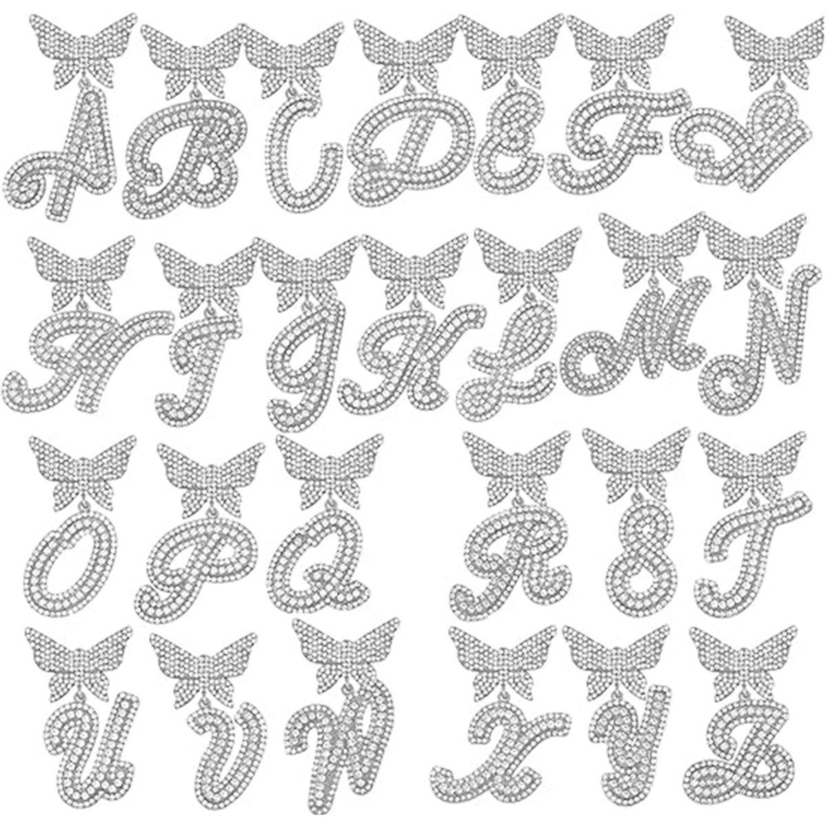 Butterfly Cuban Letter Necklace