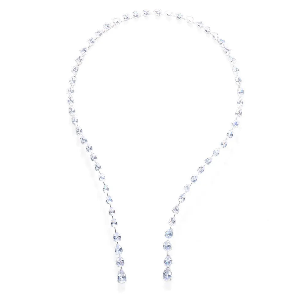 Fashionable and minimalist droplet opening collar and neck chain eprolo