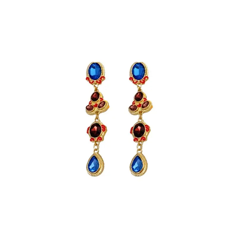 Retro Oval Tassel Earrings eprolo