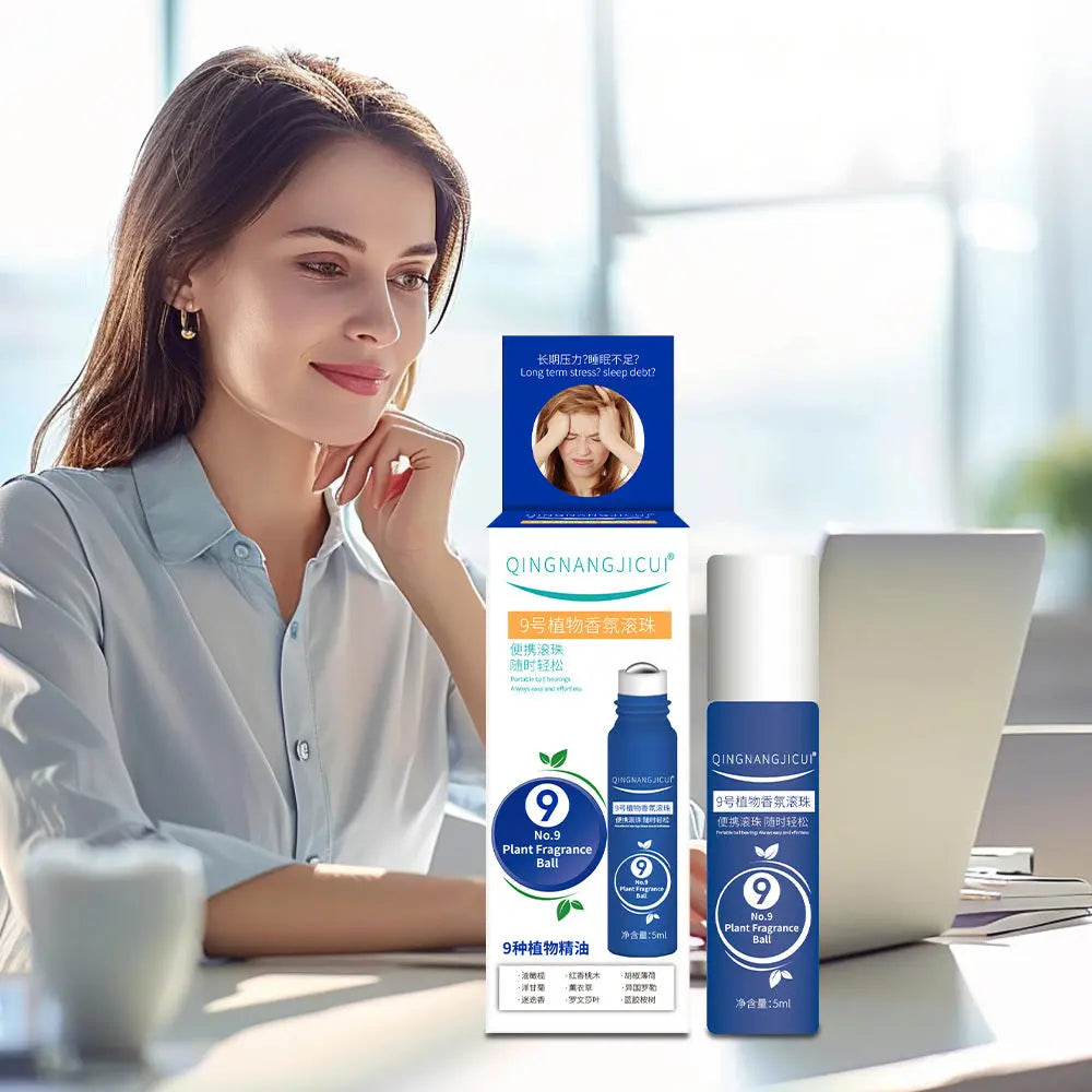 No. 9 plant fragrance roller ball soothes the momentary feeling and easily relaxes the tense head. Plant essential oil refreshes eprolo