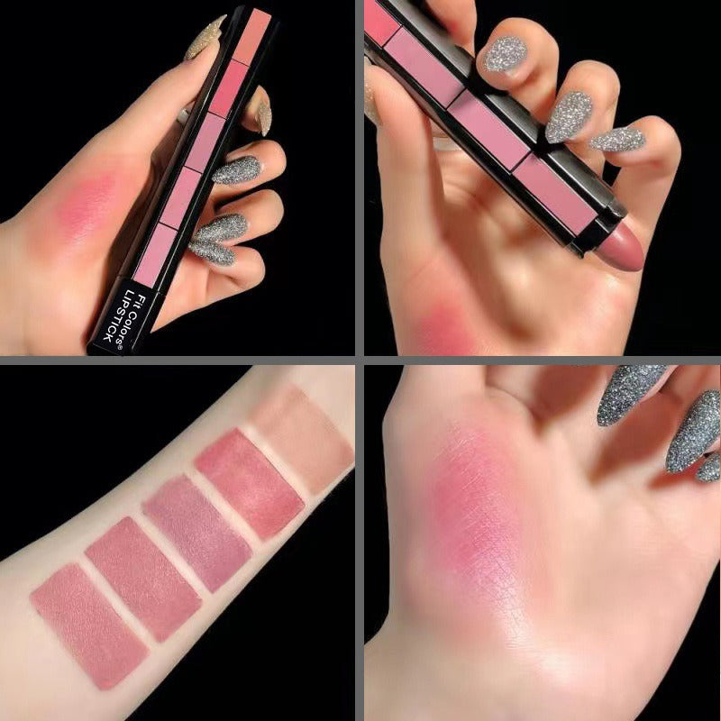 5-Color Matte Velvet Lip Gloss Set