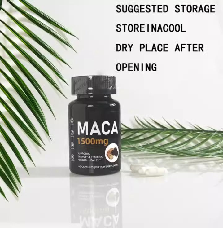 Maca Capsules root herbal supplement maca extract energy stamina maca root extract capsules
