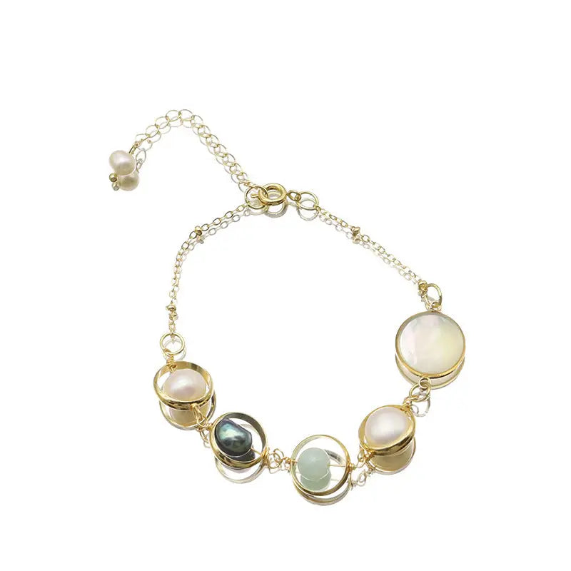 Natural pearl bracelet for women, versatile, light luxury design, non-fading bracelet, high-end niche jewelry eprolo