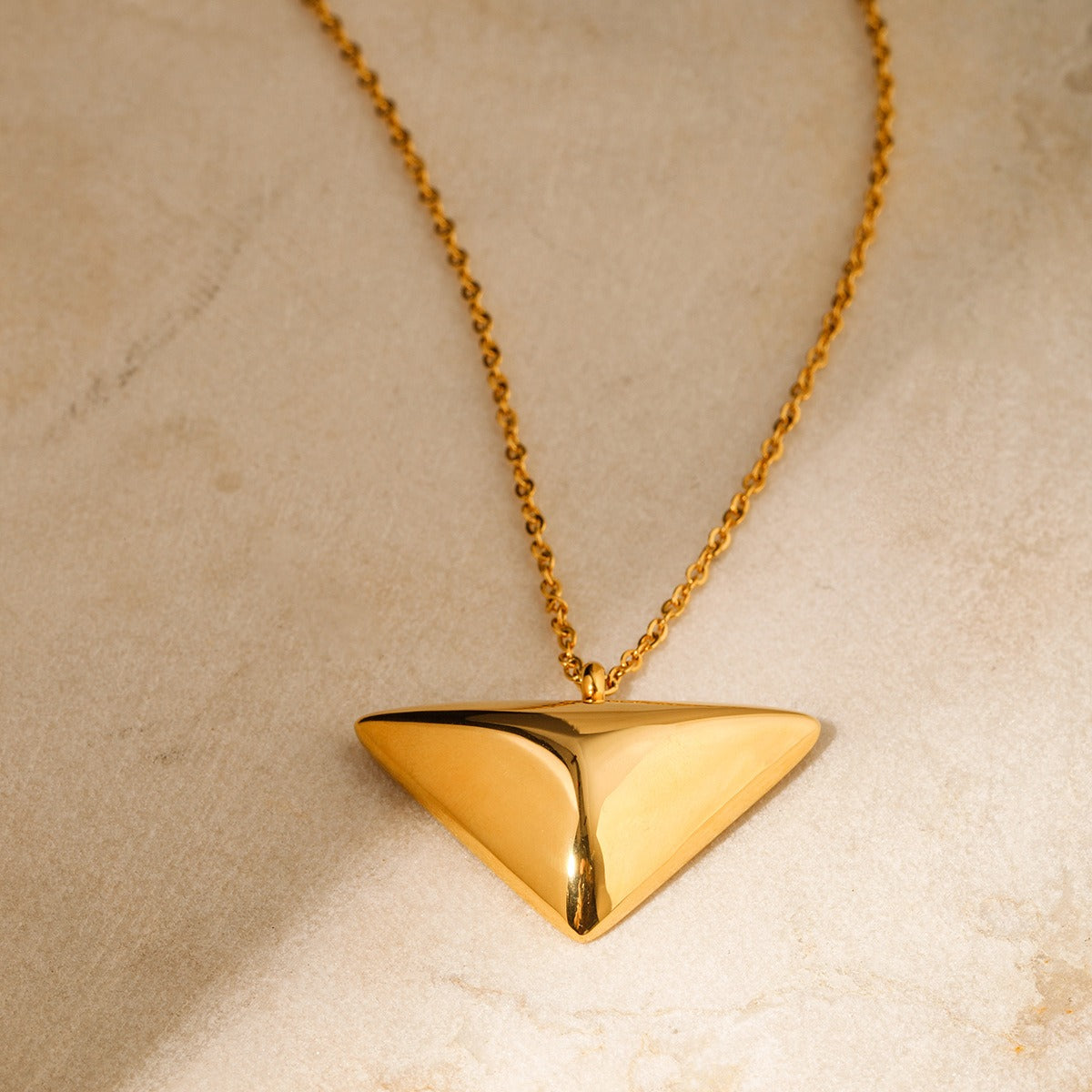 Triangle pendant necklace