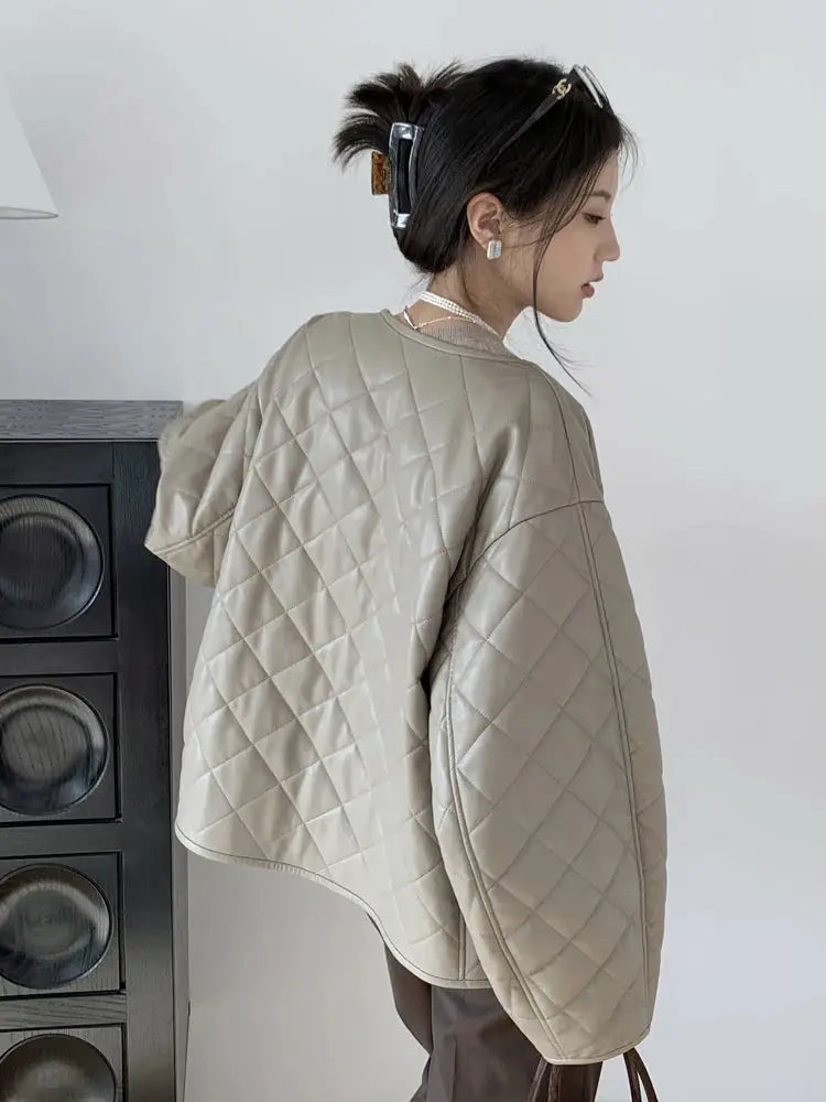 Short Jacket Cotton Women's Leather Jacket Winter Jacket Women Promotion Coats Down Women's Jackets Leather Jacket eprolo