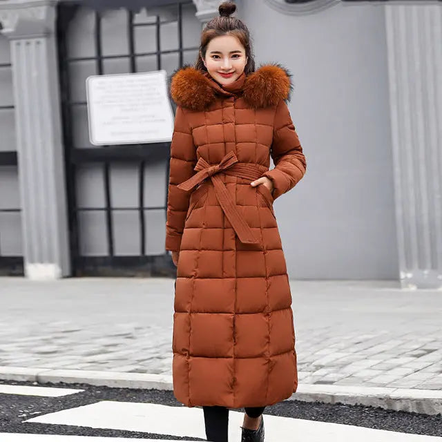 Slim Women Winter Jacket Cotton Padded Warm Thicken Ladies Coat Long Coats Parka Womens Jackets eprolo