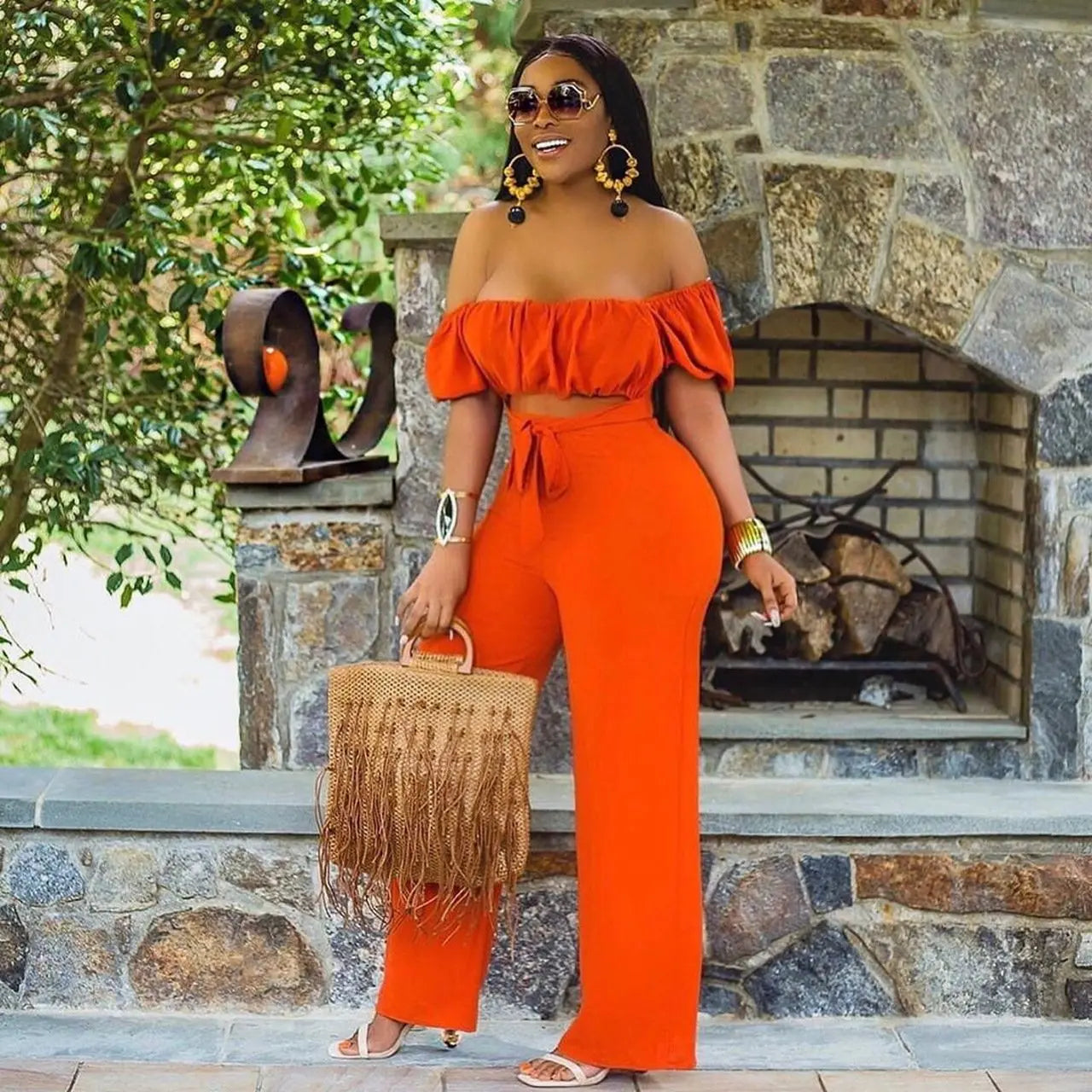 Sultry Off-Shoulder Cutout Romper - product image 5