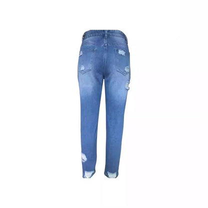 Mid-Rise Ripped Skinny Jeans