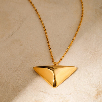 Triangle pendant necklace