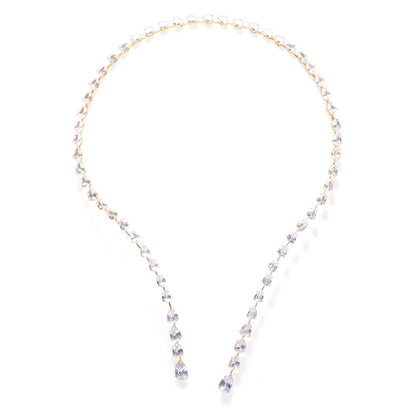 Fashionable and minimalist droplet opening collar and neck chain