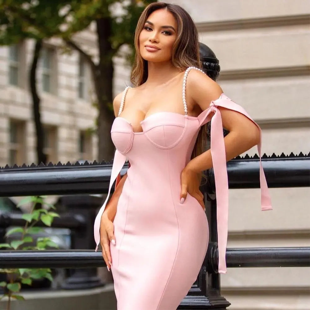 Glam Beaded Off-Shoulder Dress - product image 1