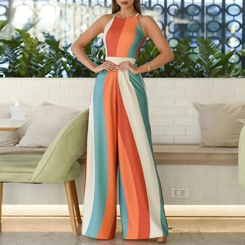 Stripey Spag Wide-Leg Jumpsuit - product image 1