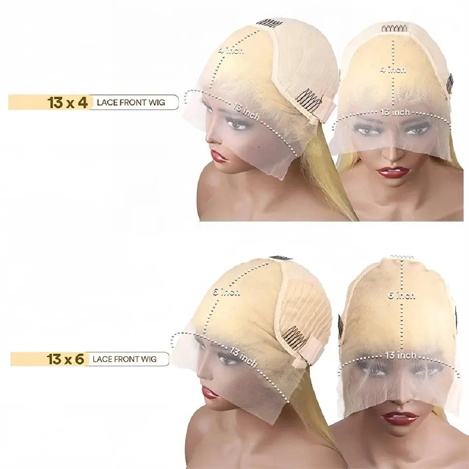Straight Human Hair Wigs 613 Color Lace Front Human Hair Wigs 13x4 13x6 HD Transparent Lace Frontal Human Hair Wigs For Women