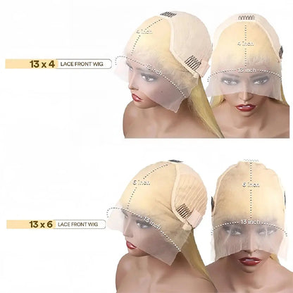 Straight Human Hair Wigs 613 Color Lace Front Human Hair Wigs 13x4 13x6 HD Transparent Lace Frontal Human Hair Wigs For Women