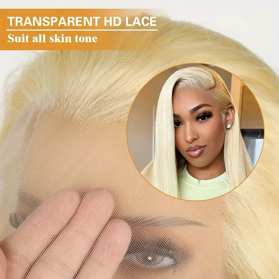 Straight Human Hair Wigs 613 Color Lace Front Human Hair Wigs 13x4 13x6 HD Transparent Lace Frontal Human Hair Wigs For Women