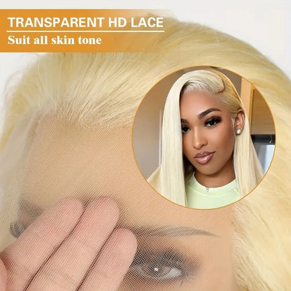 Straight Human Hair Wigs 613 Color Lace Front Human Hair Wigs 13x4 13x6 HD Transparent Lace Frontal Human Hair Wigs For Women