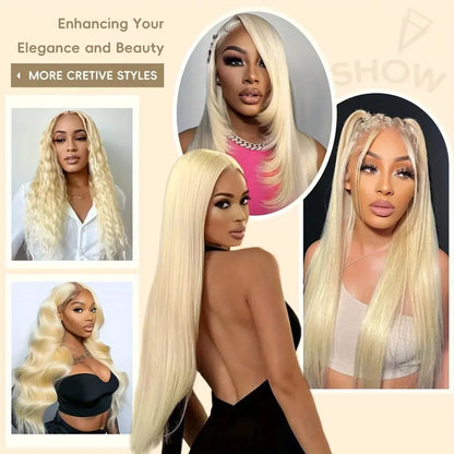 Straight Human Hair Wigs 613 Color Lace Front Human Hair Wigs 13x4 13x6 HD Transparent Lace Frontal Human Hair Wigs For Women