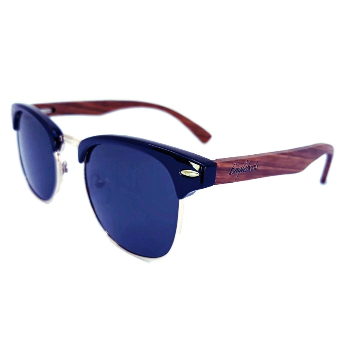 Bamboo-Trimmed Polarized Walnut Shades
