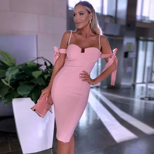 Glam Beaded Off-Shoulder Dress - product image 4